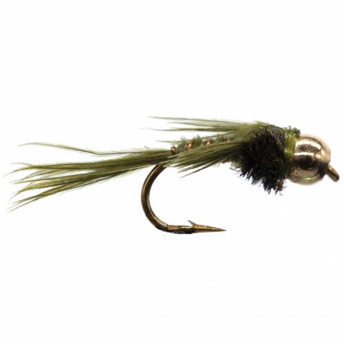 The Essential Fly Pheasant Tail Olive Beadhead Fishing Fly